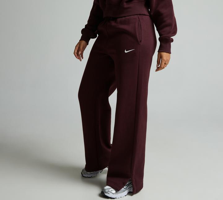 Nike Womens Phoenix Fleece Open Hem Pant Red, Women's size: XS, FootAsylum