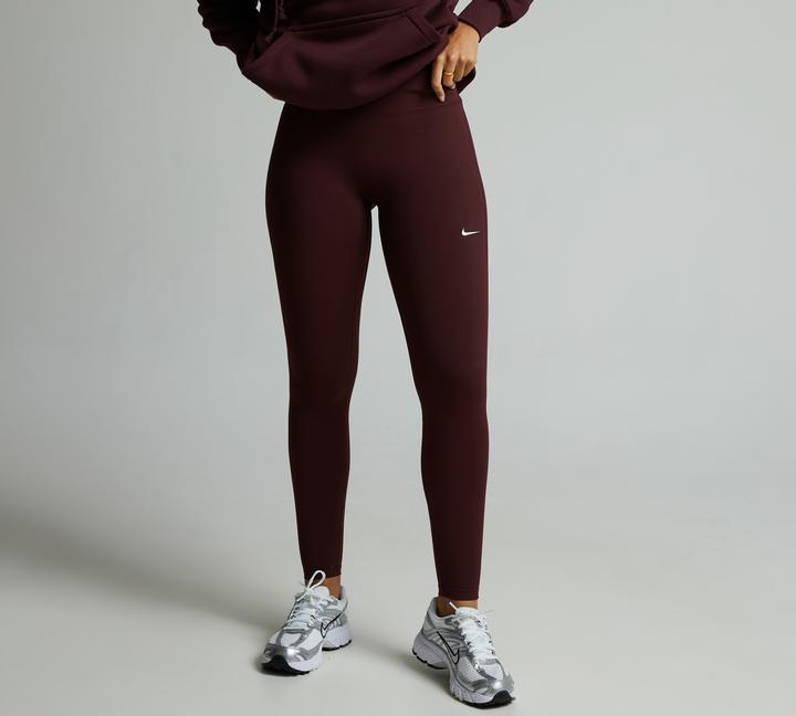Nike One Burgundy Nike Tights Nike Womens One Seamless Front Tight