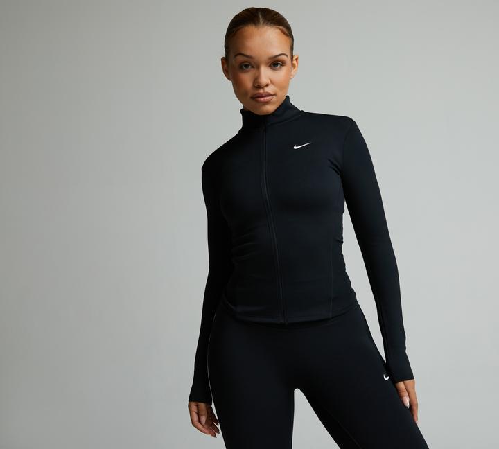 Nike Womens One Dri-Fit Full Zip Jacket Black, Women's size: XL, FootAsylum