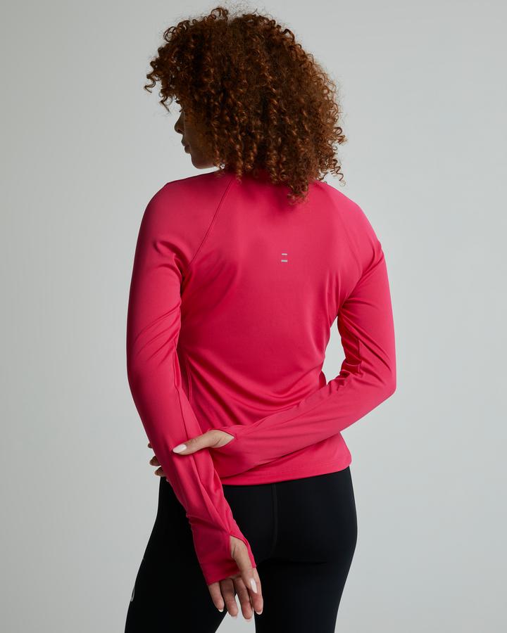 Nike Womens Tempo Dri-FIT Half Zip Top | Rush Pink / Reflective