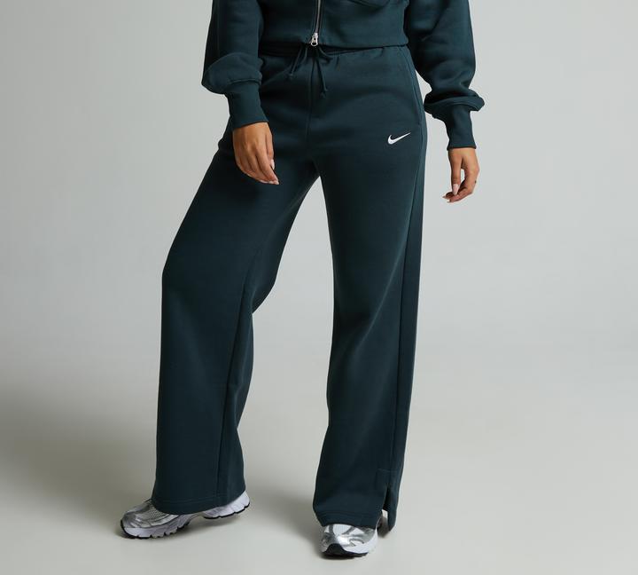 Nike Womens Phoenix Fleece Open Hem Pant Green, Women's size: XS, FootAsylum