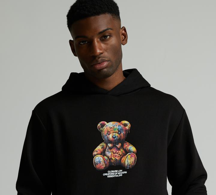 【Paragraph 】　Teddy Bear Pigment Hood Premium Fleece Hoody Phygital NFT - DAREBEAR 06 - Trippy Bear