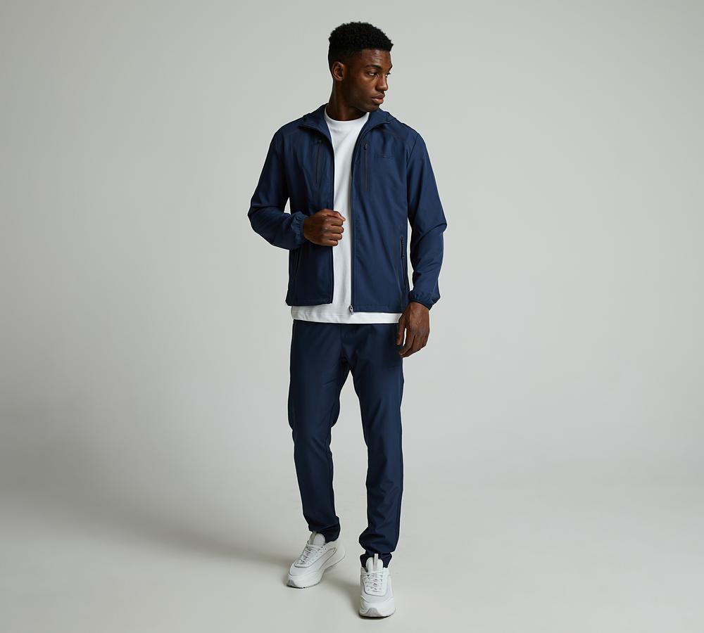 Closure London Reflective Zip Jacket | Navy | Footasylum