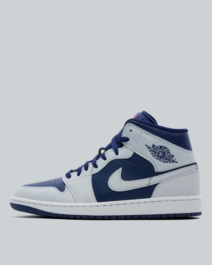 Jordan Air Jordan 1 Mid Trainer | Blue Void / Pure Platinum