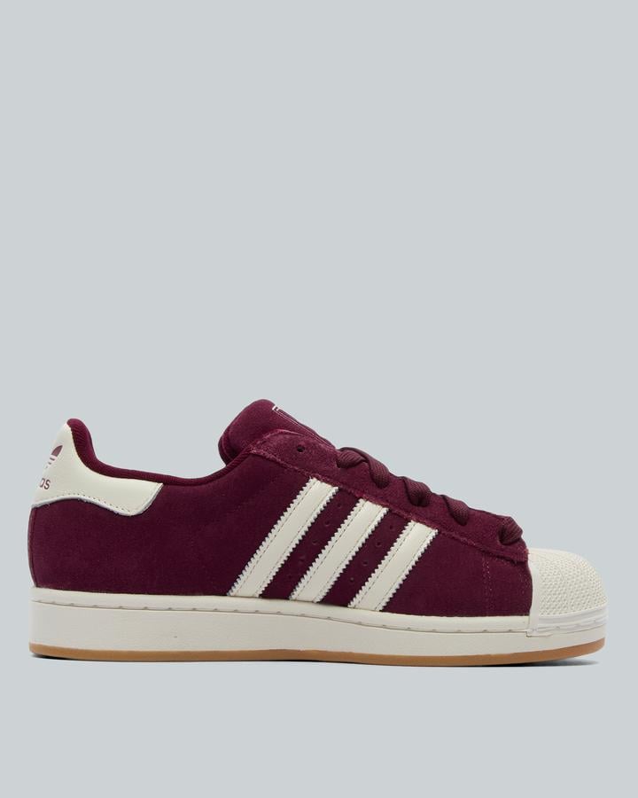 adidas Originals Womens Superstar Trainer | Maroon / Off White | Footasylum