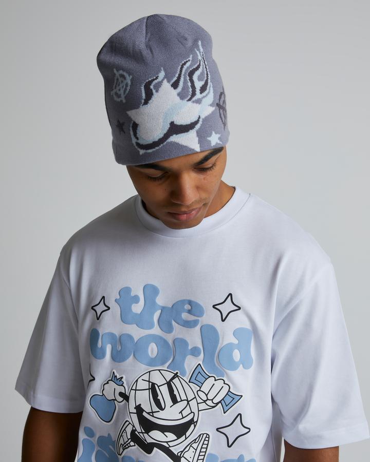 Lorenzo Shoot for the Stars Beanie 2.0 | Moon Grey | Footasylum