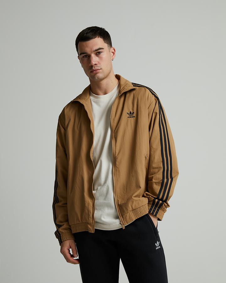 adidas Originals Woven Firebird Track Top | Cardboard / Black