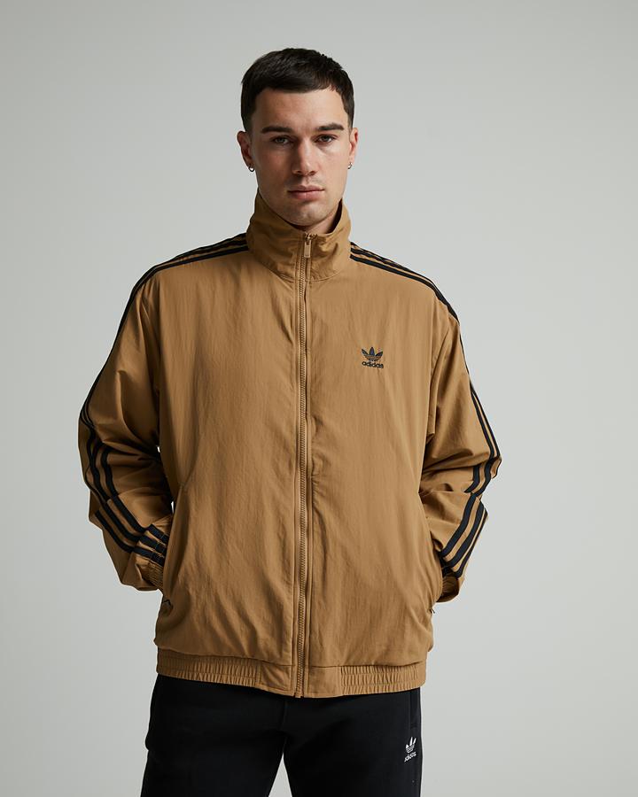 adidas Originals Woven Firebird Track Top | Cardboard / Black