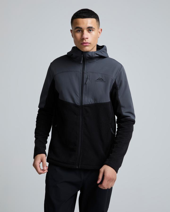 Trailberg Compass Micro Fleece Hoodie | Black / Asphalt | Footasylum Trailberg Compass Micro Fleece Hoodie | Black / Asphalt | Footasylum
