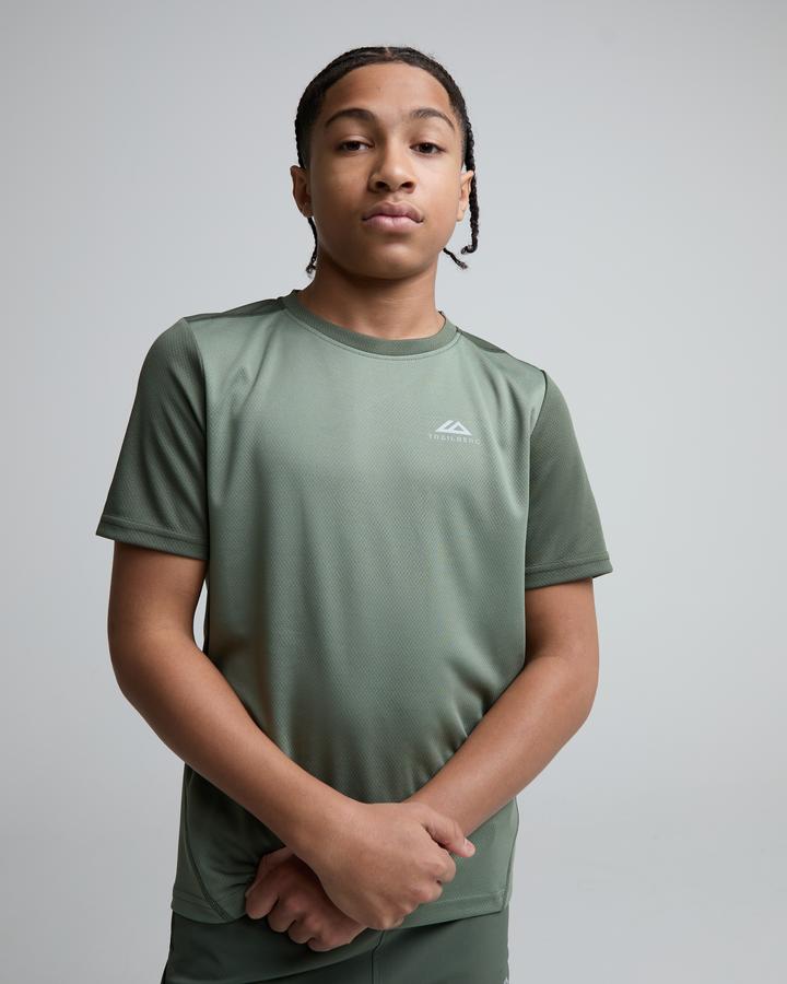 Trailberg Junior Essentials T-Shirt Green, Kids size: XS/B, FootAsylum