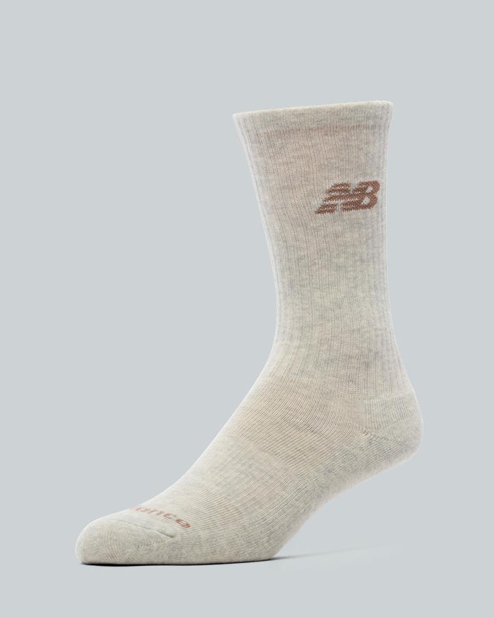 New Balance Men's Crew Socks - Beige - Size 9-11
