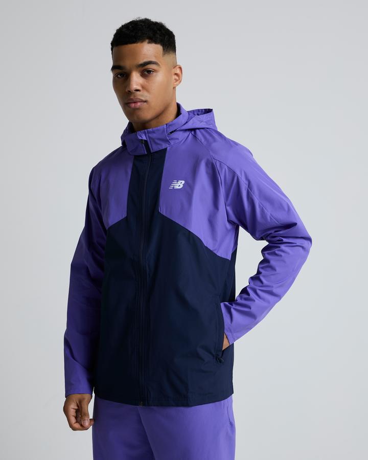 New Balance 紫色ジャケット Lサイズ New Balance Active Woven Jacket | Electric Purple | Footasylum