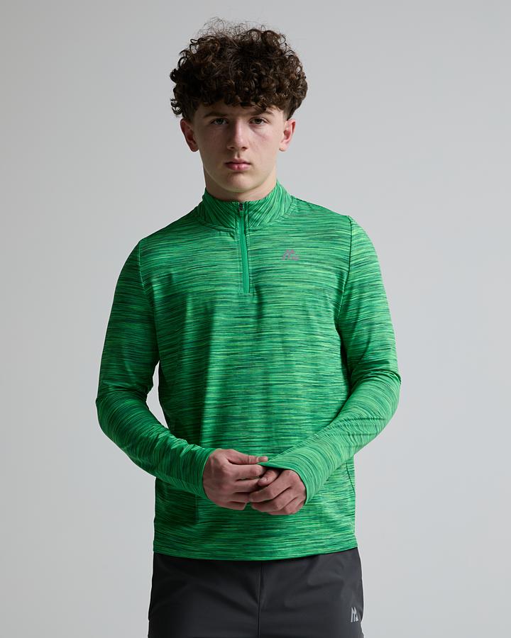 Montirex Junior Trail 2.0 Quarter Zip Top Green, Kids size: XL/B, FootAsylum