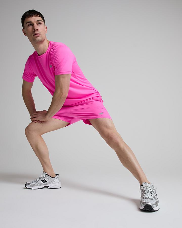 New Balance Sport Essentials 5 Inch Short Pink, Men's size: 2XL, FootAsylum