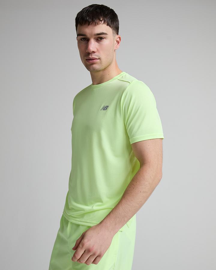 New Balance Run T-Shirt Green, Men's size: L, FootAsylum