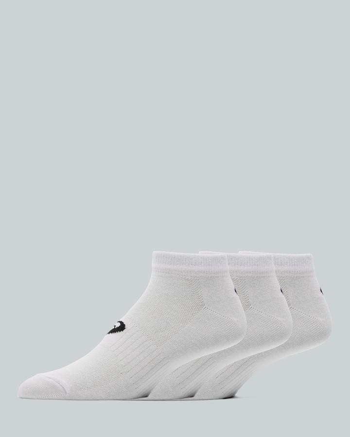 Asics 3 Pack Ankle Sock White, Men's size: M, FootAsylum