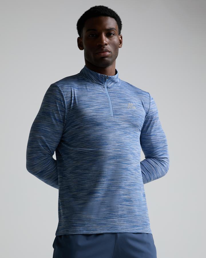 トップス iiy Montirex Trail Quarter Zip Top | Cadet Grey / Greyed Indigo