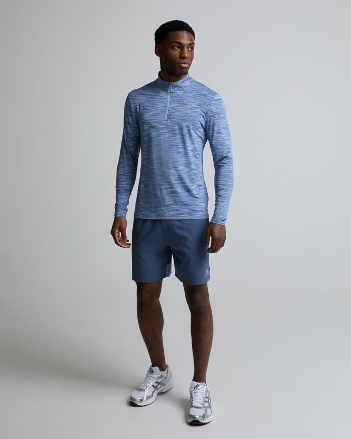 Montirex Trail Quarter Zip Top | Cadet Grey / Greyed Indigo