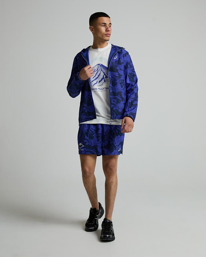 ASICS FUJITRAIL セットアップ Asics Fujitrail Packable Jacket | Midnight / Cobalt | Footasylum