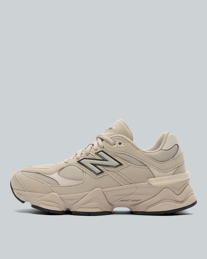 New Balance Junior 9060 Trainer Brown, Kids size: 4, FootAsylum