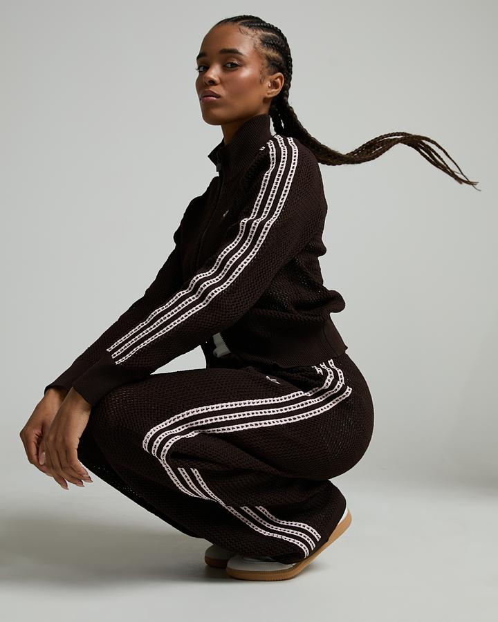 adidas Originals Womens Crochet Track Pant | Aurora Coffee