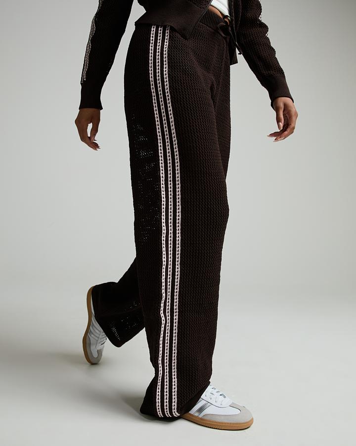 adidas Originals Womens Crochet Track Pant | Aurora Coffee