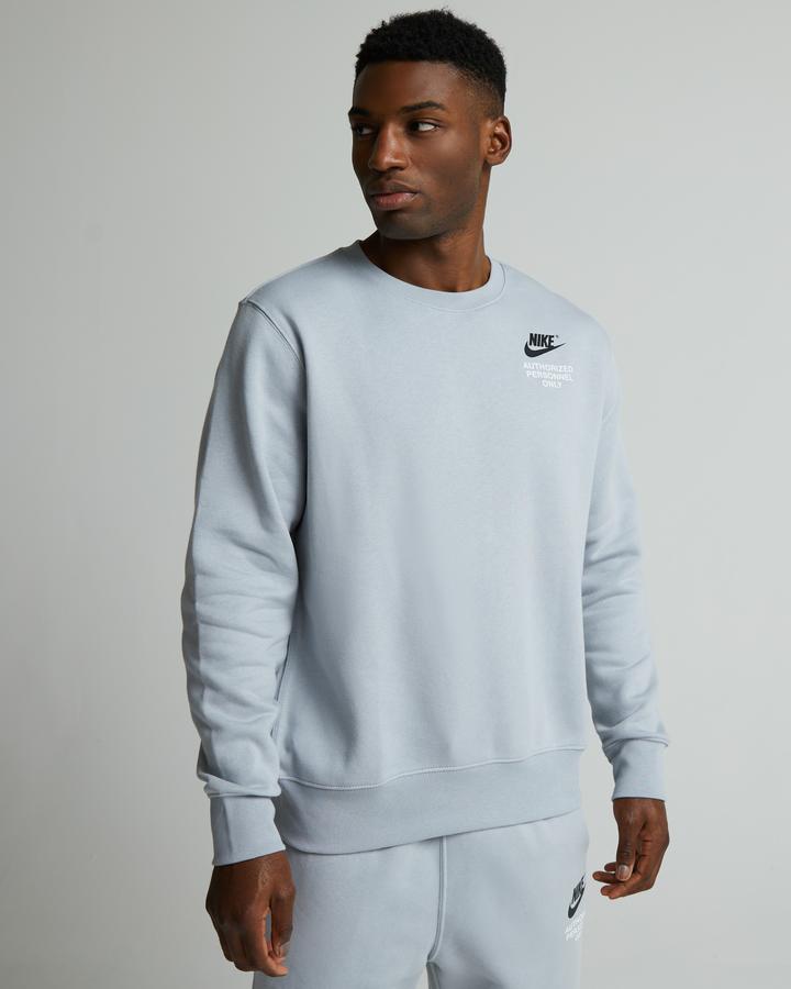 nike grey crewneck sweatshirt