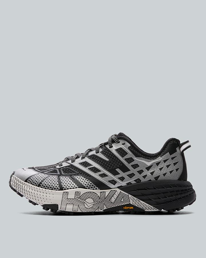 Hoka Womens Speedgoat 2 Stealth Trainer Black, Women's size: 7, FootAsylum