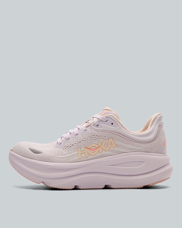 Hoka Women's Pink Bondi 9 Trainer - Size 3 - Footasylum
