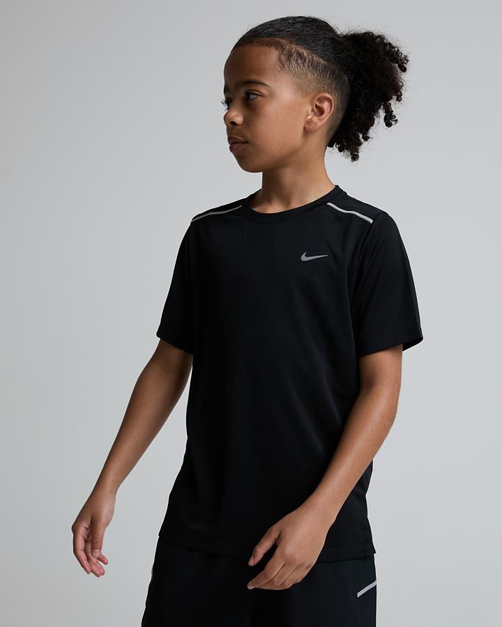 Nike Unisex Black Junior Miler T-Shirt - Xl/B Kids - Footasylum
