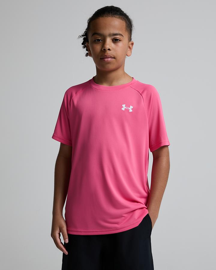 Under Armour Junior Tech 2.0 Short Sleeve T-Shirt Pink, Kids size: M/B, FootAsylum