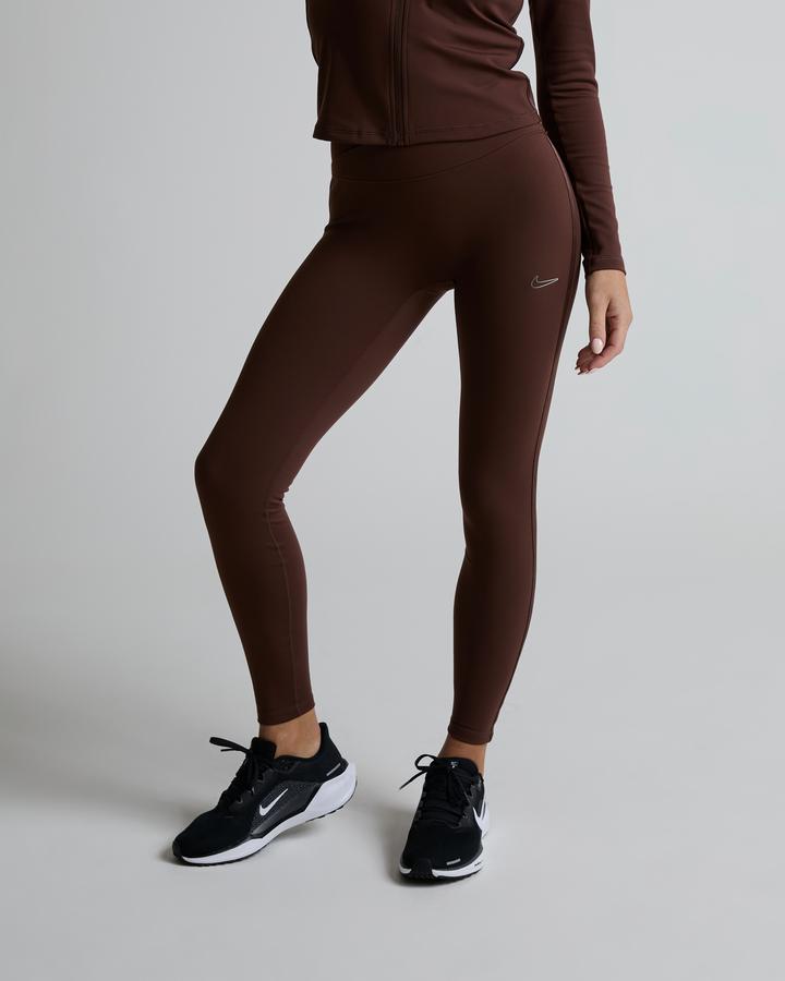 Nike Womens One Gym Life Dri-Fit High-Rise Legging Brown, Women's size: L, FootAsylum