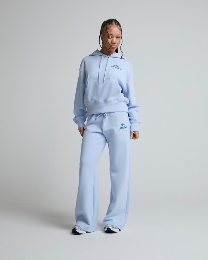 Nike Womens Gym Life Phoenix High-Rise Wide-Leg Pant Blue, Women's size: XS, FootAsylum