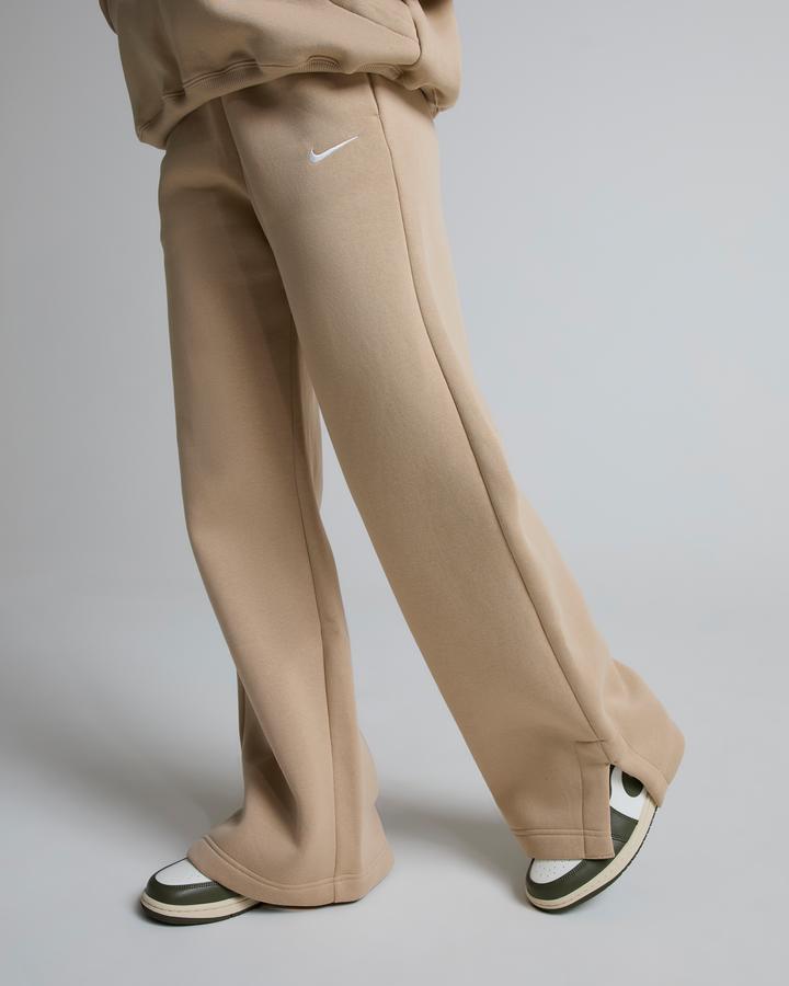Nike Womens Phoenix Fleece Open Hem Pant Beige, Women's size: XS, FootAsylum