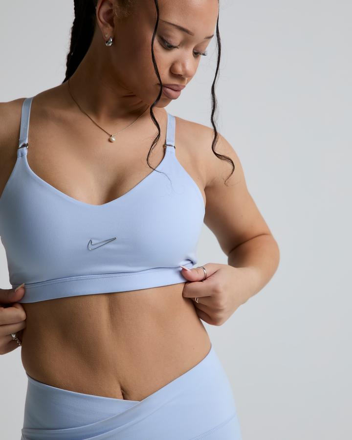 Nike Womens Gym Life Light-Support Dri-Fit Indy Sports Bra Blue, Women's size: XS, FootAsylum