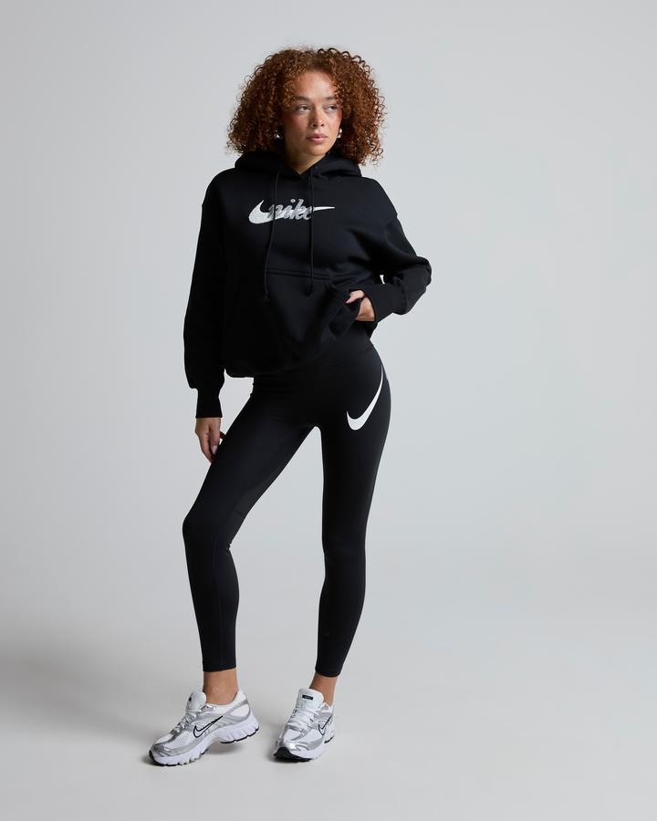 Nike Womens Tempo Swoosh High-Waisted 7/8 Running Legging Black, Women's size: XS, FootAsylum