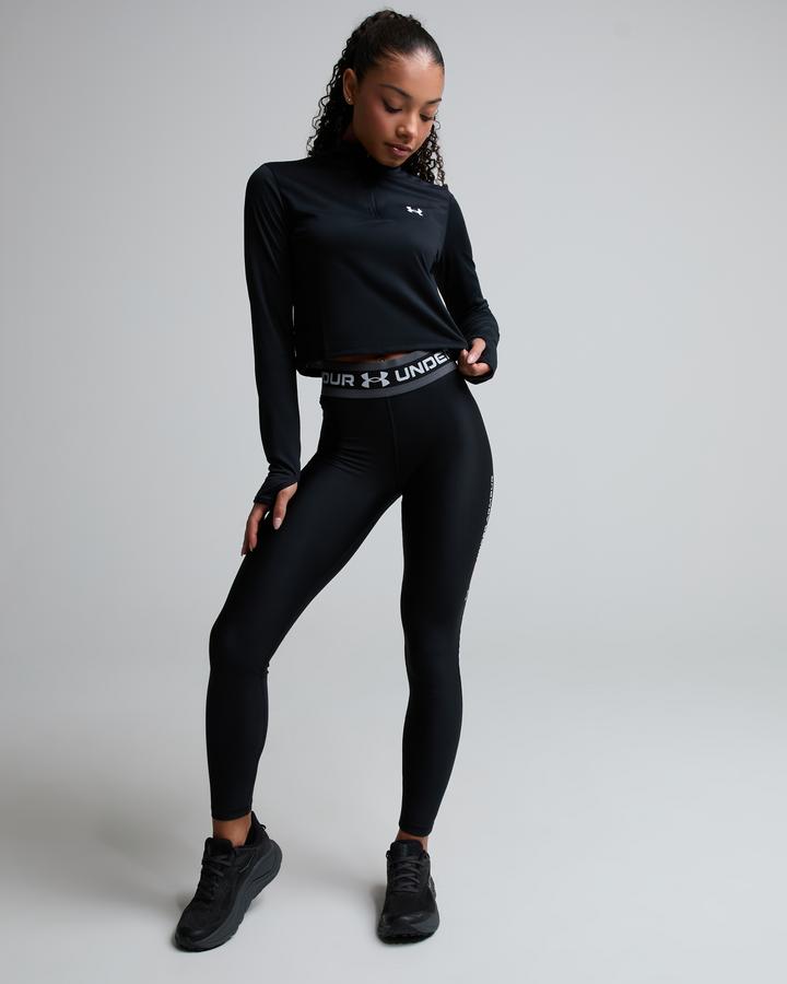 Under Armour Womens Ua Tech Branded Quarter Zip Top Black, Women's size: XL, FootAsylum