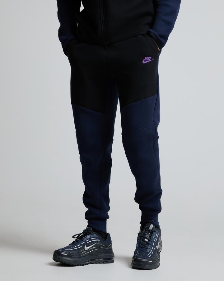 Nike Tech Fleece Colour Block Jogger Navy, Men's size: 2XL, FootAsylum