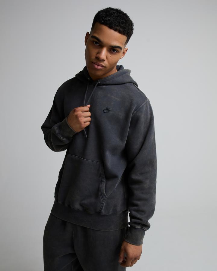 Nike Club Washed Overhead Hoodie Grey, Men's size: 3XL, FootAsylum