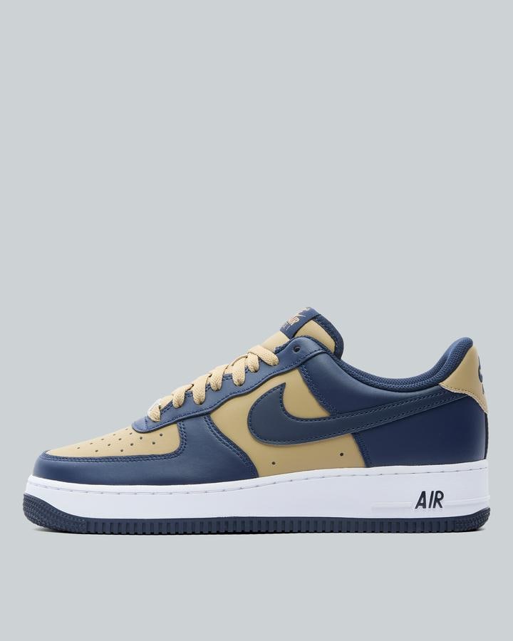 Nike Men's Beige Air Force 1 Low Trainer - Size 7 - Footasylum