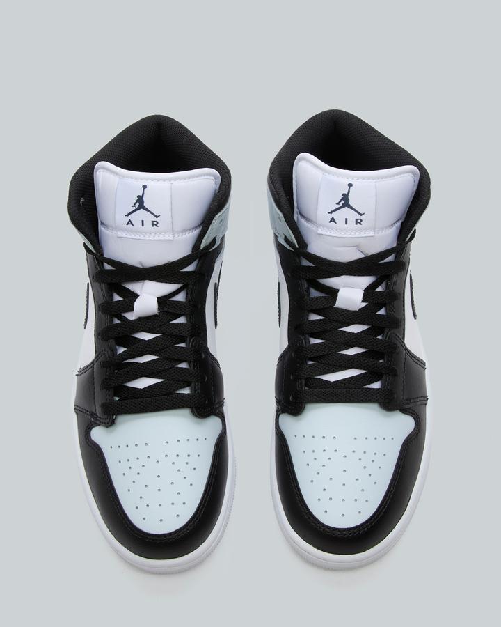 Jordan Jordan 1 Mid Trainer | Black / Blue Aura / White | Footasylum