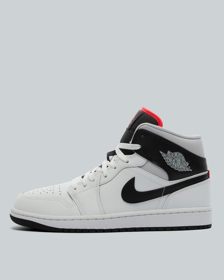 Jordan 1 Mid Trainer White, Men's size: 6, FootAsylum
