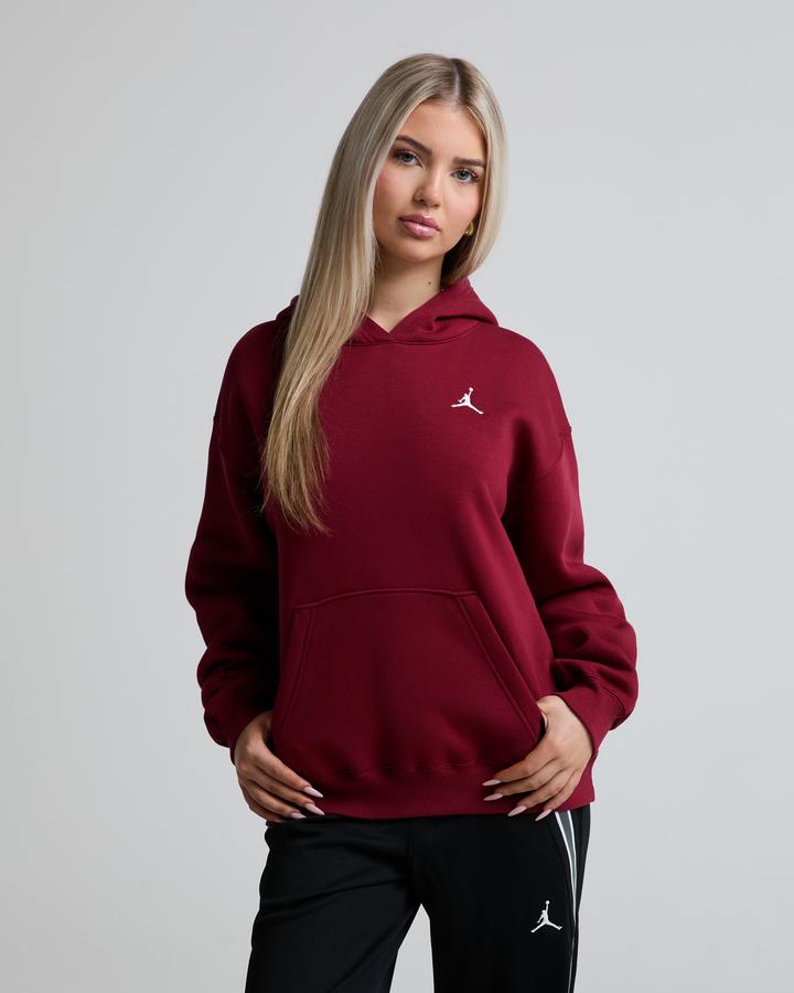 Jordan Womens Brooklyn Fleece Hoodie Red, Women's size: XL, FootAsylum