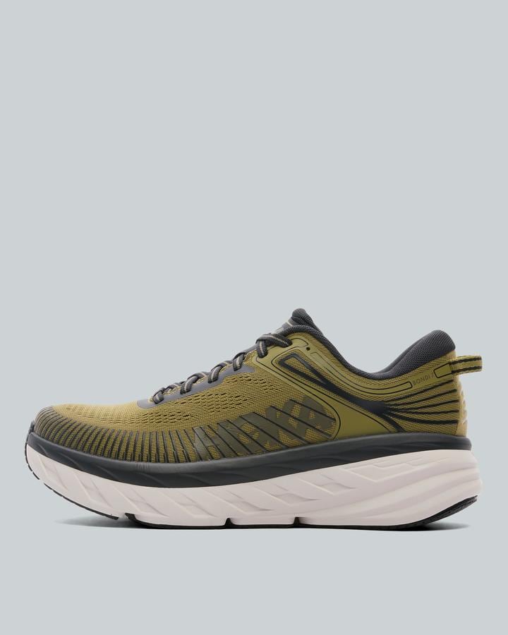 Hoka Bondi 7 Trainer Green, Men's size: 11, FootAsylum