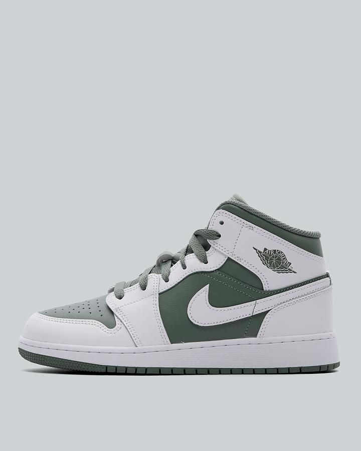 Jordan Junior Air 1 Mid Trainer White, Kids size: 4, FootAsylum