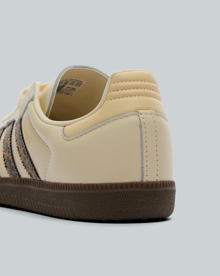 adidas Originals Junior Samba OG Leopard Trainer | Cream White / Core Black  / Earth Strata | Footasylum