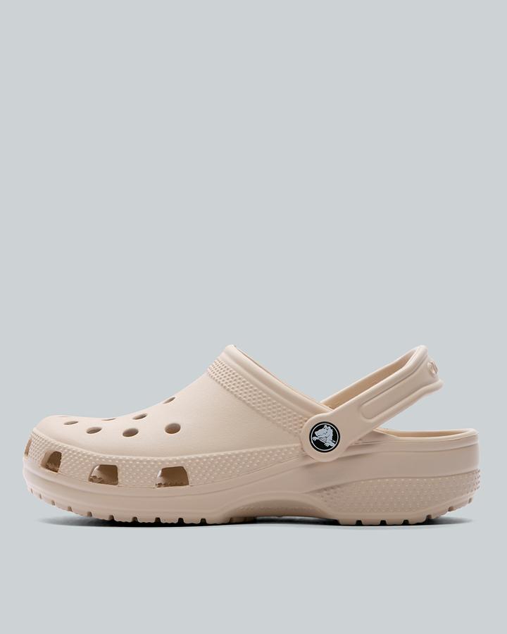 Crocs Unisex Beige Junior Classic Clog - Size 4 Kids - Footasylum