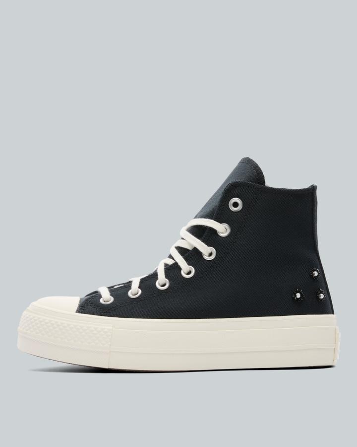 Converse Womens Chuck Taylor All Star Lift Hi Trainer Black, Women's size: 7, FootAsylum