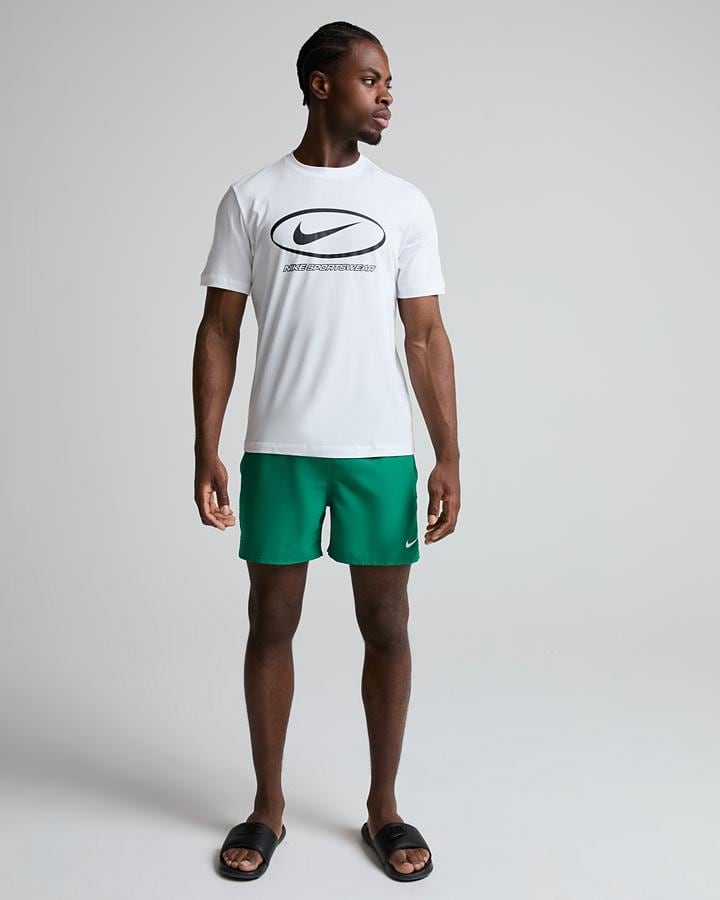 Nike Swim 5 Inch Basic Volley Short Green, Men's size: 2XL, FootAsylum