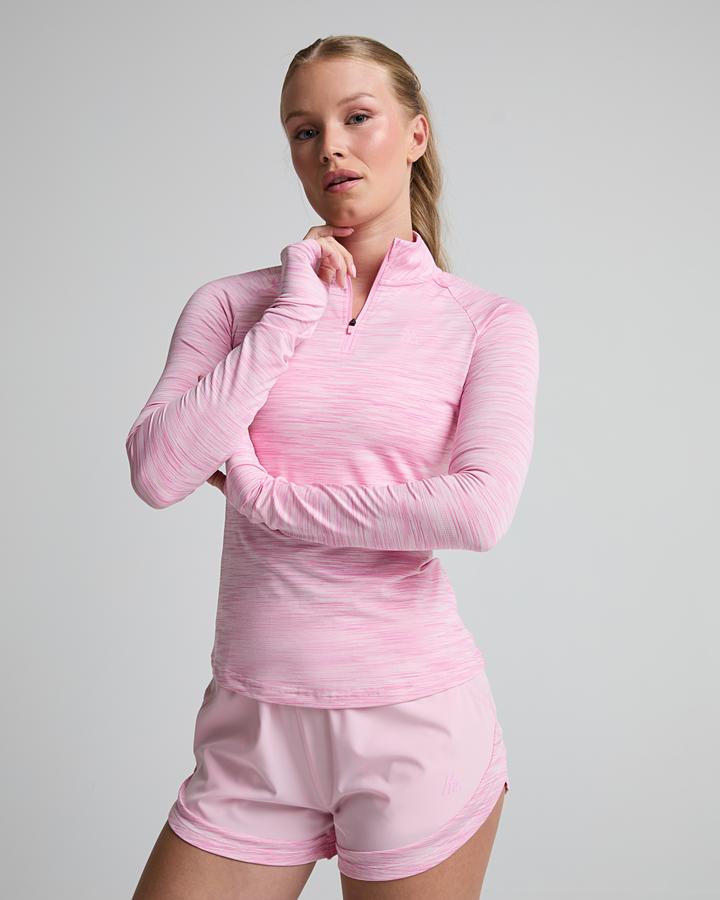 Montirex Womens Trail 2.0 Quarter Zip Top Pink, Women's size: L, FootAsylum